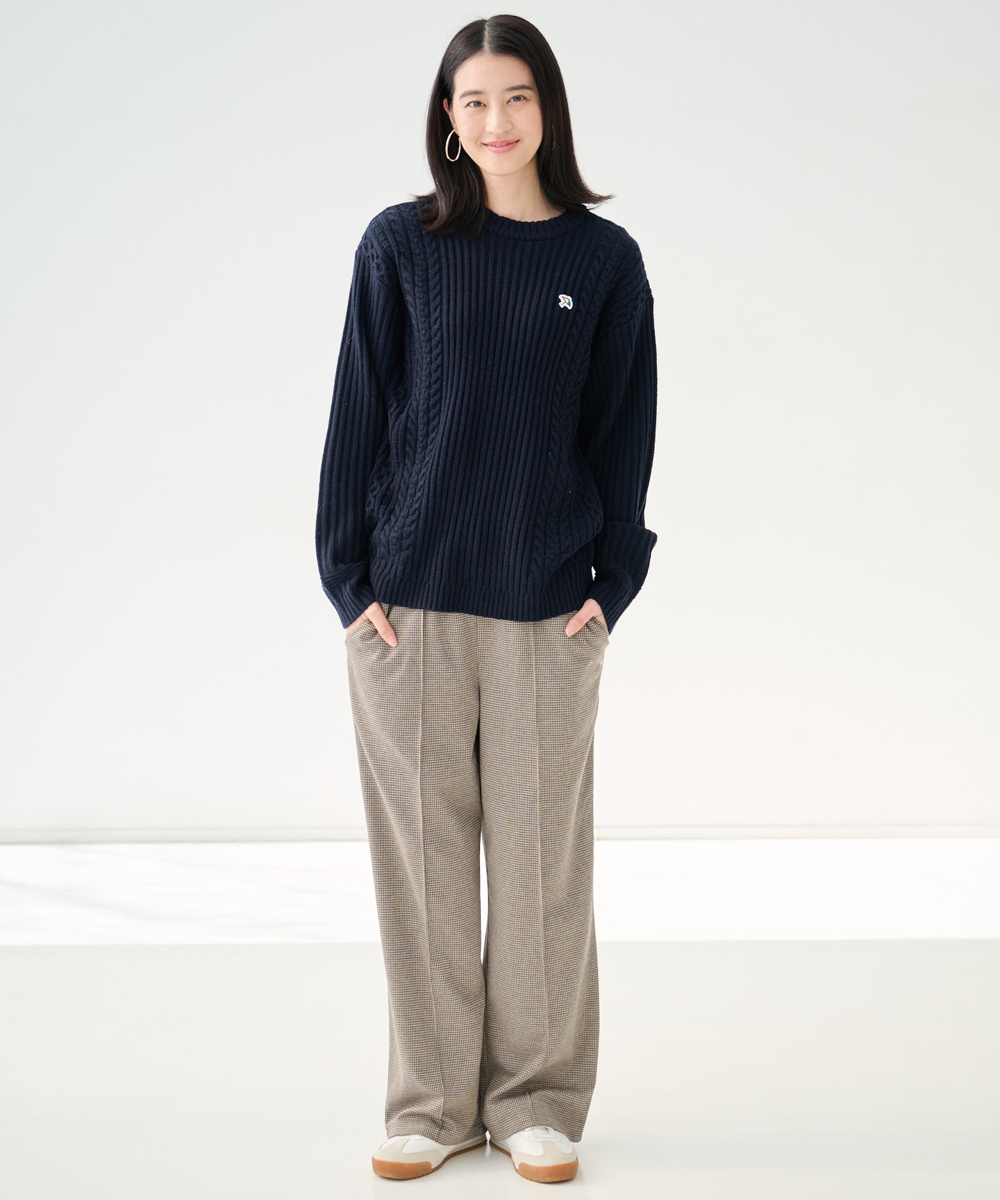 Arnold Palmer シェア ミックスパターン ニットプルオーバー